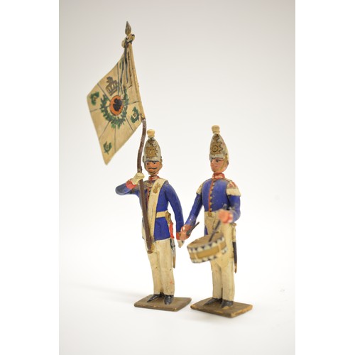 165 - x9 die cast soldiers, poss indian regiment. Approx H11cm. AF.