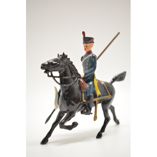 170 - Britains die cast German lancers figures, x4 items. 8cm.