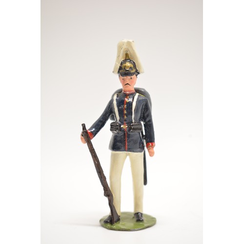 172 - x8 die cast French Garde regiment soldier figures, H6.6cm.