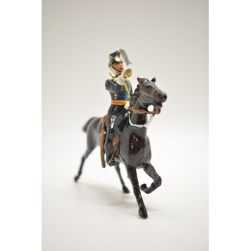 177 - Britains die cast cavalry soldiers, x5 items. 10cm.