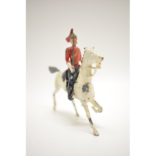 179 - Britains die cast cavalry hand painted solider, x6 items, H7.7cm.