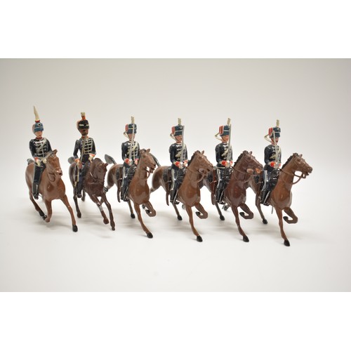 182 - Britains die cast set of cavalry soldiers, x6.