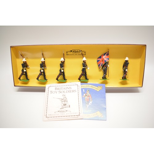 188 - Britains The Royal Marines special collectors set of die cast figures.