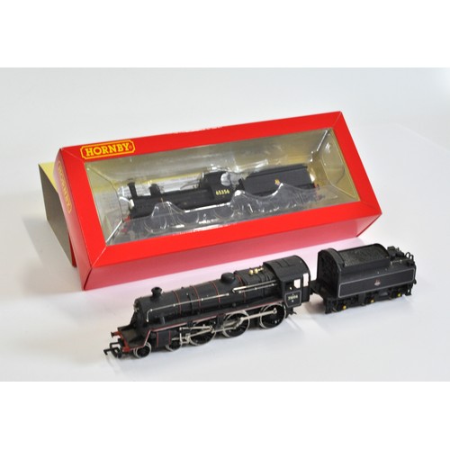 194 - OO Gauge trains - Hornby R3231, class J15, black, early crest, 65356 together with mainline 75006 Br... 