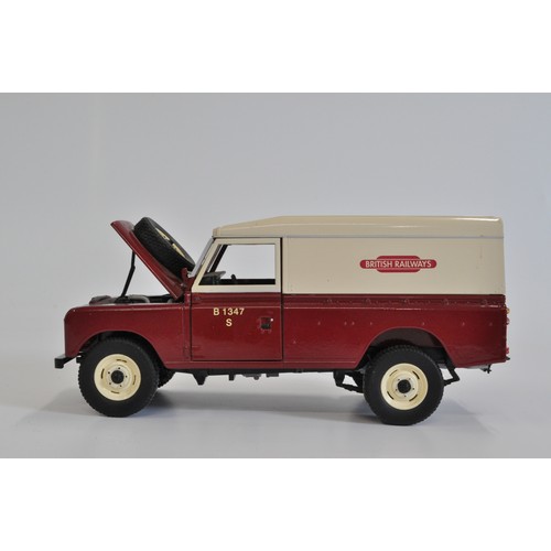 196 - Universal Models 1/18 scale Land Rover ii.iii British Railways Fleet no. B1347S, featuring lift up b... 