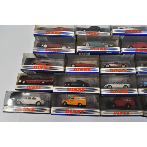 202 - A collection of boxed Dinky Matchbox model vehicles - Ford Mustang Fast Back, MGBGT,  1950 Ford E83W... 