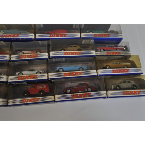 202 - A collection of boxed Dinky Matchbox model vehicles - Ford Mustang Fast Back, MGBGT,  1950 Ford E83W... 