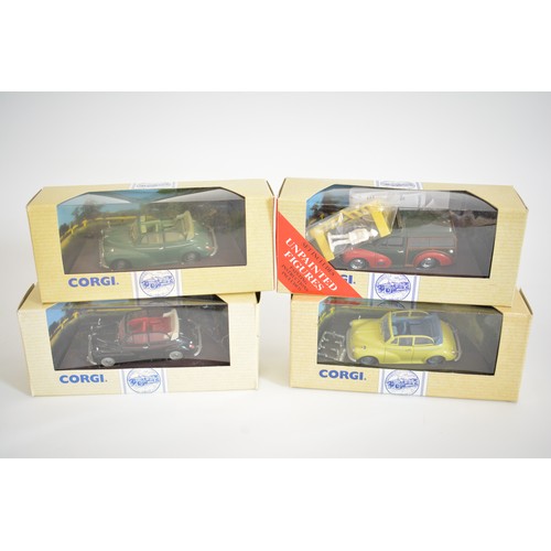 219 - Various boxed model vehicles and makers to include tractors, cars, buses and fire engines, plus Dink... 