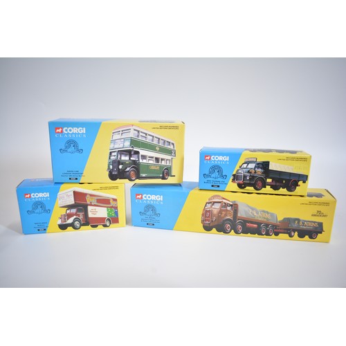 220 - x12 Corgi Classics trucks, lorrys and buses including 40th anniversary of Corgi, Foden delivery truc... 