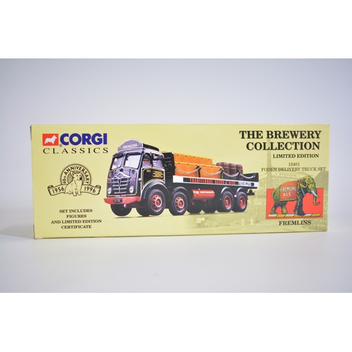 220 - x12 Corgi Classics trucks, lorrys and buses including 40th anniversary of Corgi, Foden delivery truc... 