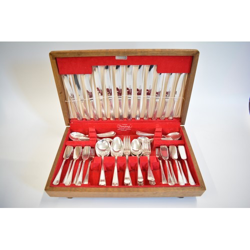 245 - A canteen of FlexFit cutlery and a mixture of boxed cutlery items including napkin rings with duck p... 