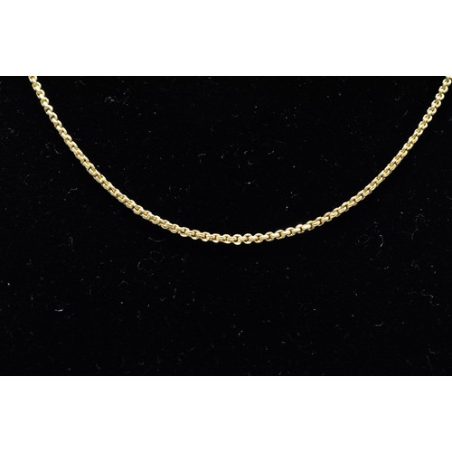 279 - High carat gold necklace, approx weight 7g.