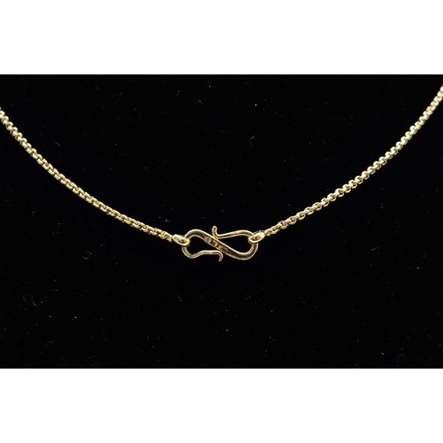 279 - High carat gold necklace, approx weight 7g.