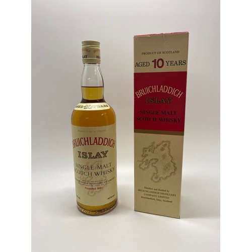 153 - One boxed bottle of Bruichladdich Islay single malt aged 10 years, 750ml, 43%