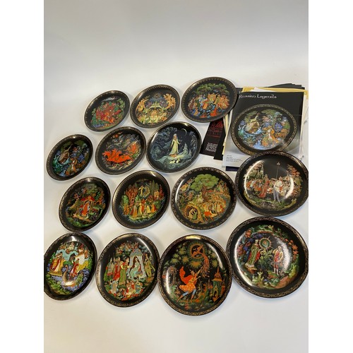 127 - Limited Edition Russian Legends porcelain plates, first edition ever created in Russia inspired by t... 