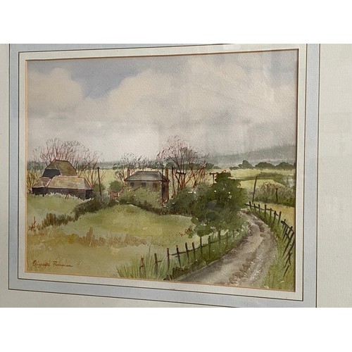 61 - Original watercolour bundle consisting of landscape scenes depicting Cotswold Houses in Gloucestersh... 