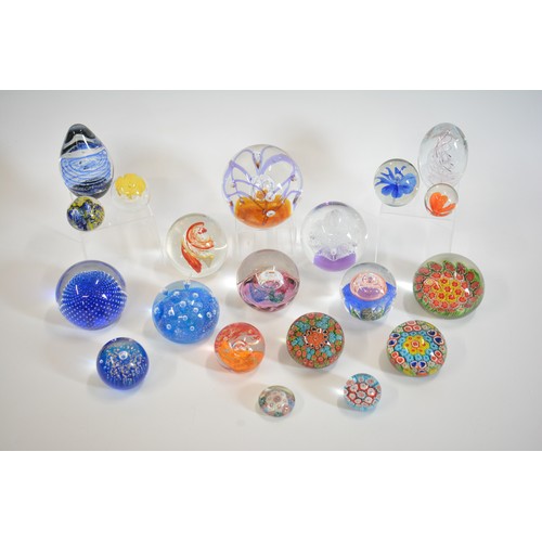 2 - A large quantity of mixed paperweights, various designs, shapes and colours.