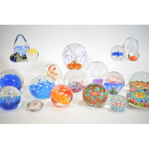 2 - A large quantity of mixed paperweights, various designs, shapes and colours.