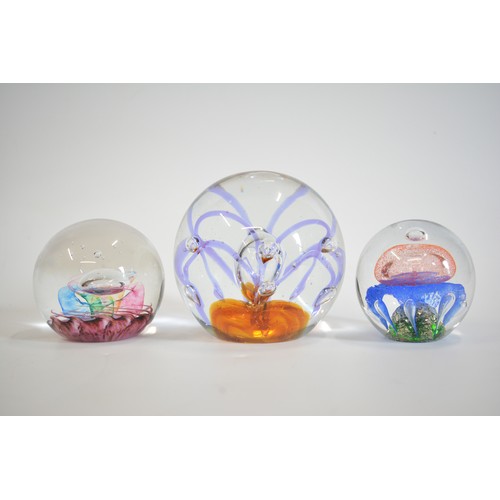 2 - A large quantity of mixed paperweights, various designs, shapes and colours.