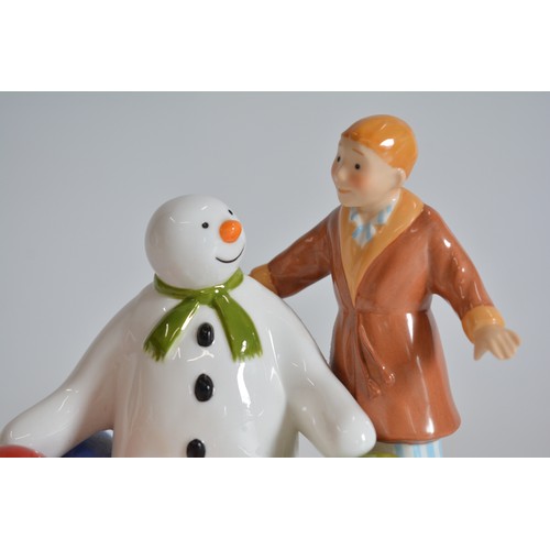 21 - Coalport Characters First Edition 'The Snowman' series figures (x3) together with Royal Doulton The ... 