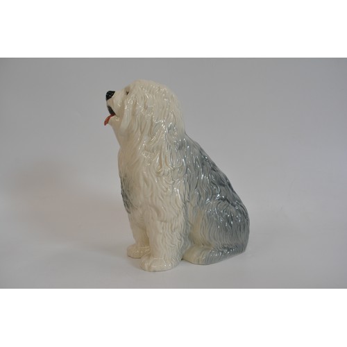 30 - A Beswick fireside Old English Sheepdog ceramic figurine, H29cm