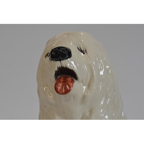 30 - A Beswick fireside Old English Sheepdog ceramic figurine, H29cm