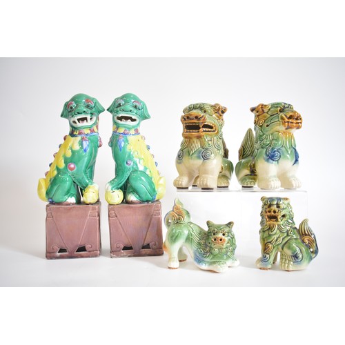 36 - A group of ceramic Foo dogs