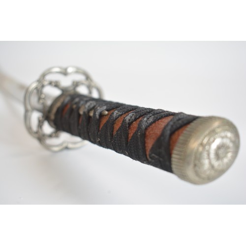 44 - x2 tourist ceremonial Samurai swords with scabbards, for decoration purposes. Collection Only