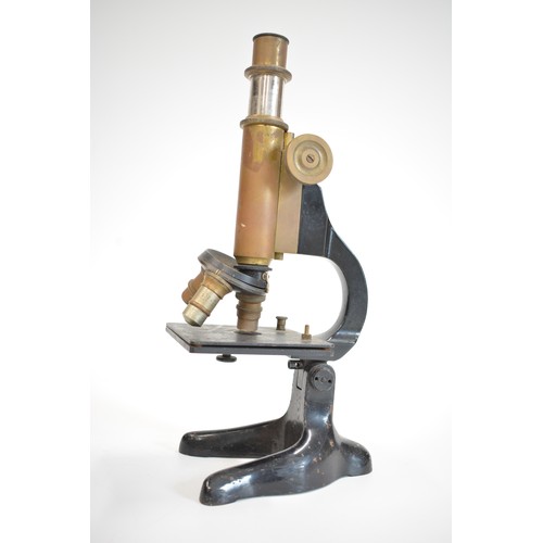 62 - Vintage Microscope in original wooden case