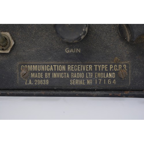 77 - Tank Radio,  British Communication Receiver Type PCR3,  ZA 29639 made by Invicta Radio Ltd