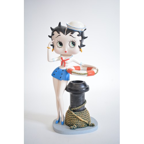 97 - Betty Boop figurine in Sailor attire, approx H32cm