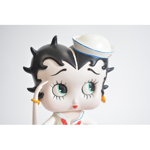 97 - Betty Boop figurine in Sailor attire, approx H32cm