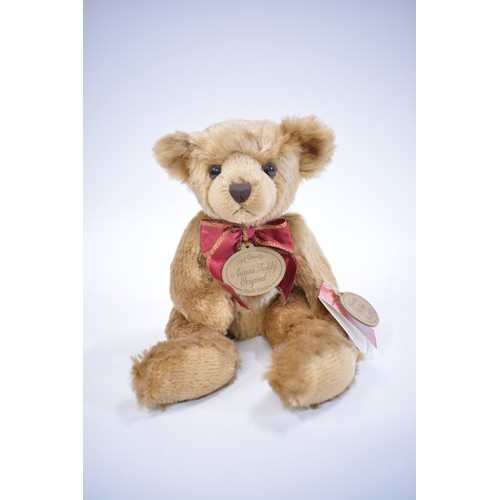 102 - Steiff Golden Jubilee Bear and Aurora Millenium Bear, Steiff teddy bear height 30cms tall /Aurora 36... 