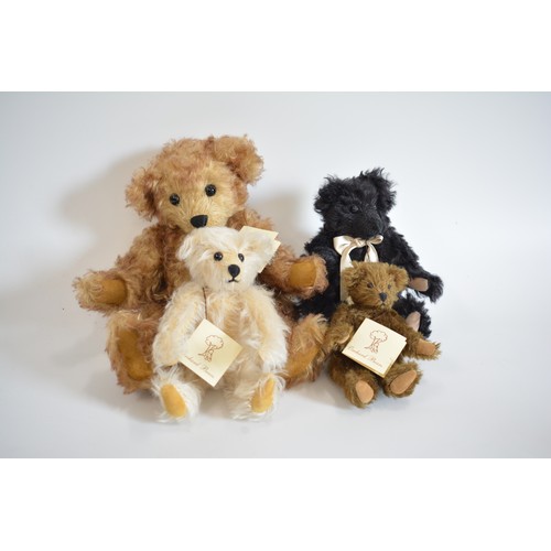 105 - A large quantity of teddy bears to include  'Russ' Margaux mohair bear and Lou Lou Bear with certifi... 