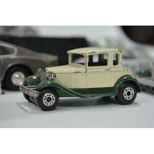 120 - Variety of mixed model diecast vehicles in  to include Dinky Toy Austin Mini Moke.