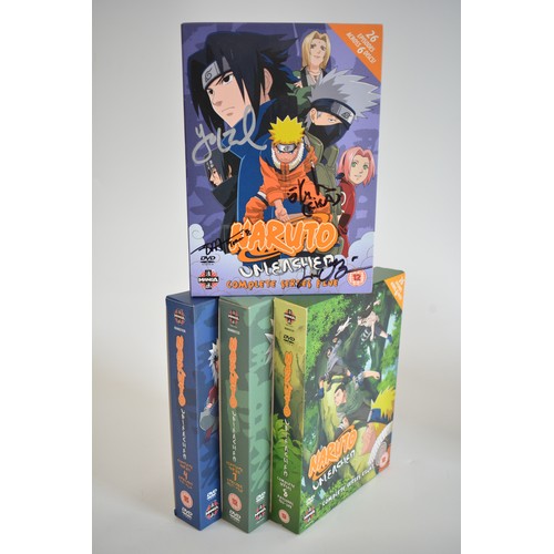 126 - Quantity of manga books and dvds to include cased closed gosho aoyama and naruto unleashed complete ... 