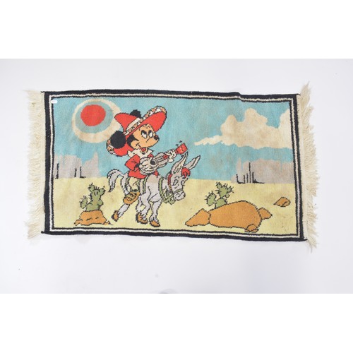 131 - 4 Disney vintage rugs 
2 Donald Duck
1 Mini Mouse
1 showing characters from mid century Disney carto... 