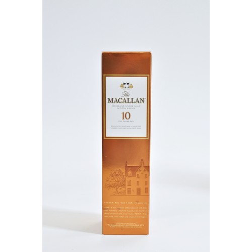 141 - One Boxed Bottle of The Macallan 10 Years Exclusively Matured in Selected Cherry Oak Casks From Jere... 