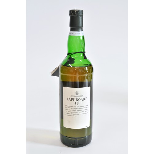 144 - One Bottle of Laphroaig Aged 15 Years, 70cl, 43%. Early 1990s.