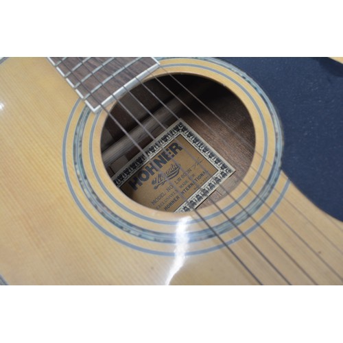 157 - 3 Acoustic Guitars
Hohner model: LW 600N
Lorenzo model:  N191/A with mother of Pearl inlay birds
Her... 