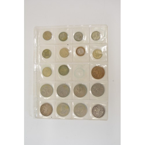 168 - Mixed coin collection and notes to include some silver coins; 1892 and 1900 Victorian Crowns, George... 