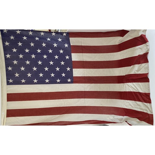 82 - 2 cloth flags - x1 California Republic emblem  AF, x1 Stars and Stripes Both imported by Intron from... 