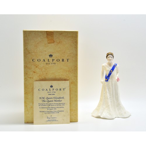 15 - Coalport figurine of Queen Elizabeth the Queen Mother in celebration of 95th birthday 1995. Limited ... 