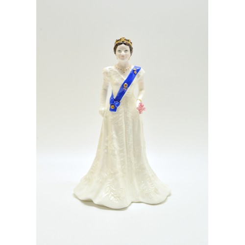 15 - Coalport figurine of Queen Elizabeth the Queen Mother in celebration of 95th birthday 1995. Limited ... 