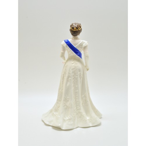 15 - Coalport figurine of Queen Elizabeth the Queen Mother in celebration of 95th birthday 1995. Limited ... 