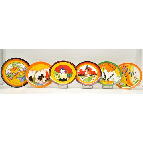 39 - Clarice Cliff Limited Edition plates x 6, Wedgwood 1994, The Bizarre Living landscapes of Clarice Cl... 