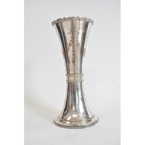 64 - Antique silver/plateware items to include renowned makers James Dixon, Walker & Hall, Barker Ellis e... 