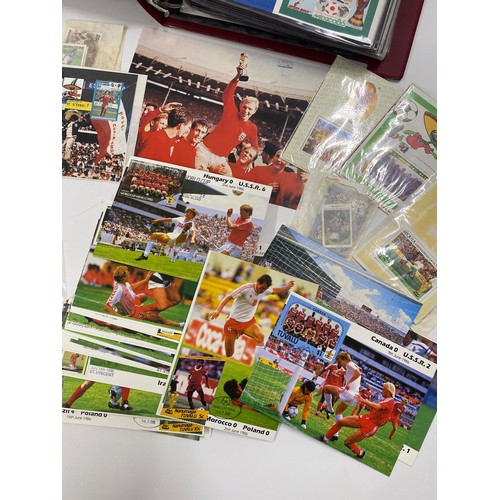 72 - Albums & stamps consisting of a large quantity of football World Cup First Day covers, plus English ... 