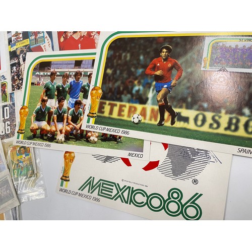 72 - Albums & stamps consisting of a large quantity of football World Cup First Day covers, plus English ... 