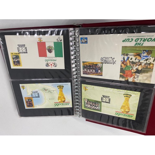 72 - Albums & stamps consisting of a large quantity of football World Cup First Day covers, plus English ... 